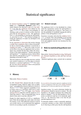 Statistical Significance