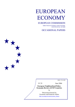 European Neighbourhood Policy: Economic Review of ENP Countries