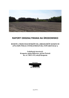 Raport Oddziaływania Na Środowisko