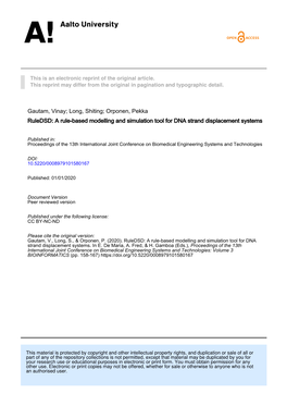 A Rule-Based Modelling and Simulation Tool for DNA Strand Displacement Systems