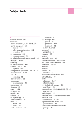 Subject Index