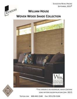 William House Woven Wood Shade Collection