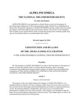 Alpha Psi Omega