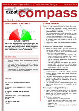 Issue 12, Express Special Edition – the Government Resigns February 2013