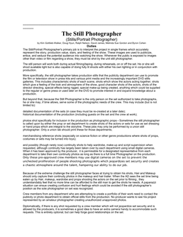 The Still Photographer