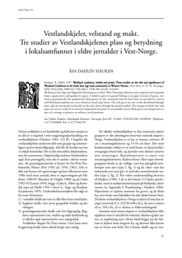 Vestlandskjeler, Velstand Og Makt.Pdf (545.2Kb)