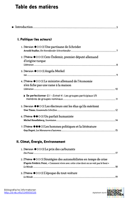 Table Des Matières