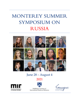 Monterey Summer Symposium on Russia