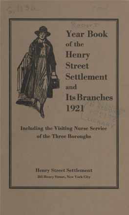 Report of the Henry Street Settlement