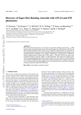 Discovery of Super-Slow Rotating Asteroids with ATLAS and ZTF Photometry