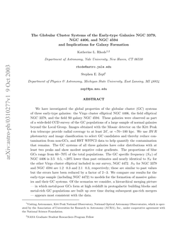 Arxiv:Astro-Ph/0310277V1 9 Oct 2003 Tdb H Soito Fuieste O Eerhi Astr in Foundation