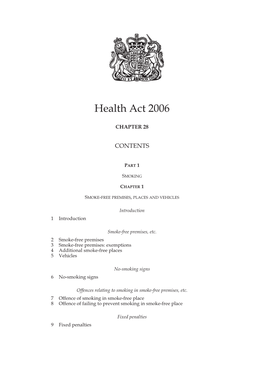 Health Act 2006