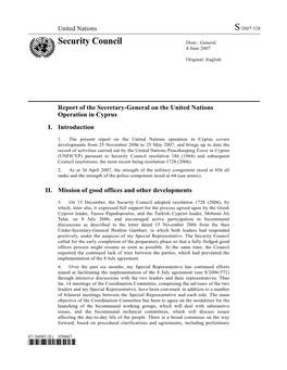 Security Council Distr.: General 4 June 2007