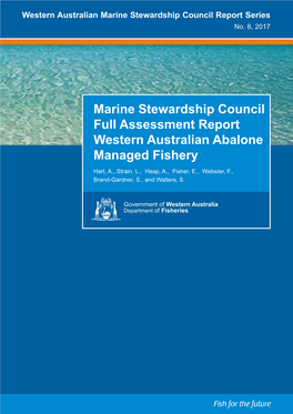 Marine Stewardship Council Full Assessment Report Western