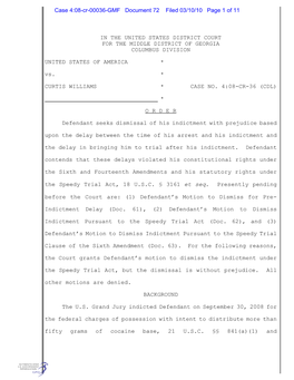 Case 4:08-Cr-00036-GMF Document 72 Filed 03/10/10 Page 1 of 11