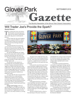 Glover Park Gazette September