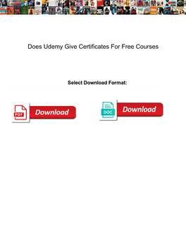 Does Udemy Give Certificates for Free Courses