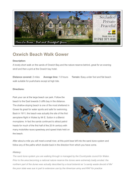 Oxwich Beach Walk Gower