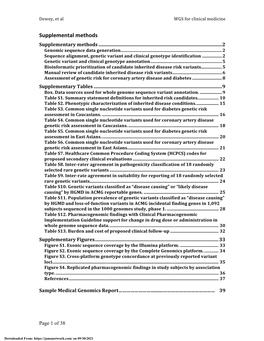 Clinical Interpretation and Implications of Whole-Genome Sequencing