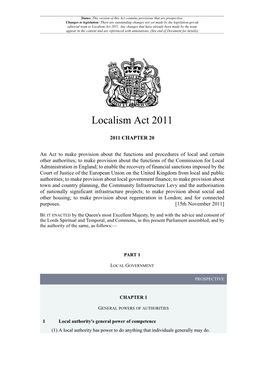 Localism Act 2011