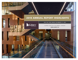 2015 Annual Report Highlights