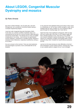 About LEGO®, Congenital Muscular Dystrophy and Mosaics