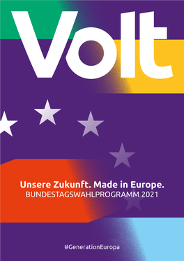 Wahlprogramm Bundestagswahl 2021