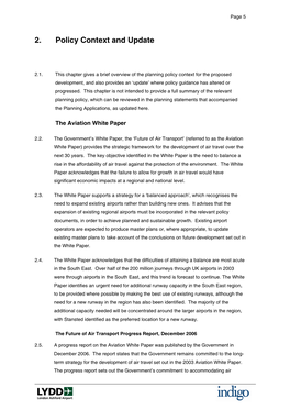 2. Policy Context and Update