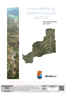 Plan Municipal De Vivienda Y Suelo De Alcolea