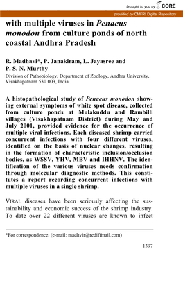 Occurrence of Concurrent Infections with Multiple Viruses In