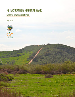 PETERS CANYON REGIONAL PARK General Development Plan