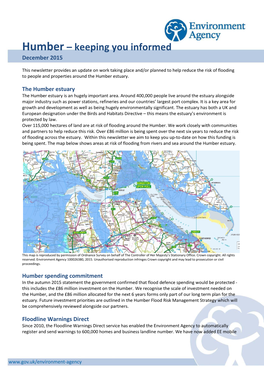 Humber – Keeping You Informed December 2015