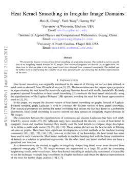 Heat Kernel Smoothing in Irregular Image Domains Moo K