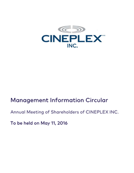 Management Information Circular