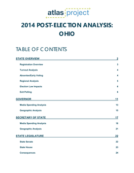 2014 Post-Election Analysis: Ohio