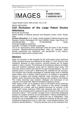 Images Paediatr Cardiol