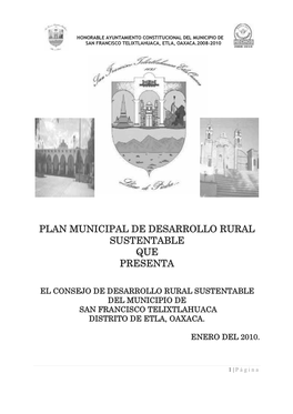 1. Plan Municipal San Francisco Telixtlahuaca