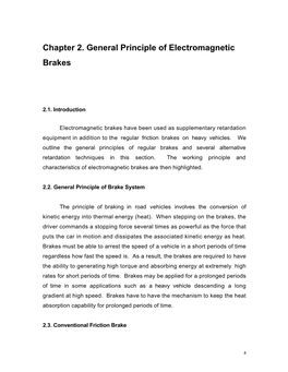 Chapter 2. General Principle of Electromagnetic Brakes