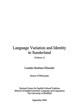 Language Variation And. Identity