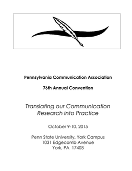 2015 PCA Conference Final Program