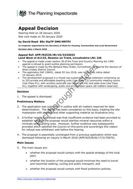 Appeal Decision Hearing Held on 28 January 2020 Site Visit Made on 30 January 2020