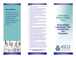 Drug-Related Laboratory Test Interference