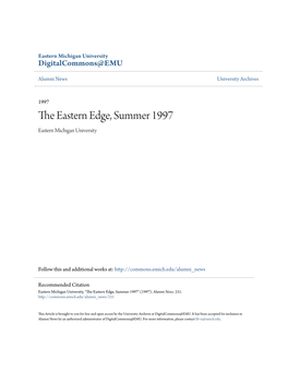 The Eastern Edge, Summer 1997" (1997)