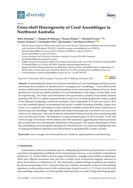 Cross-Shelf Heterogeneity of Coral Assemblages in Northwest Australia