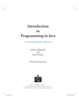 Programming in Java