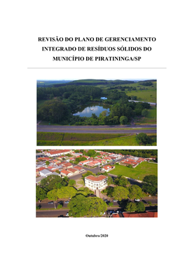 Revisão Do Plano De Gerenciamento Integrado De Resíduos Sólidos Do Município De Piratininga/Sp