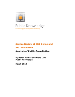 Public Consultation