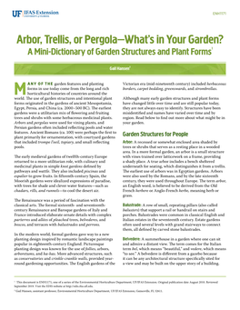 Arbor, Trellis, Or Pergola—What's in Your Garden?