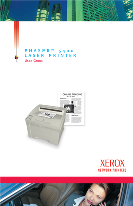 Phaser 5400 Laser Printer User Guide