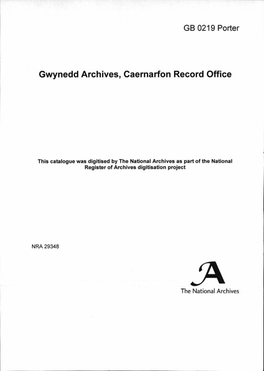 Gwynedd Archives, Caernarvon Record Office